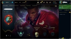 CONTA PLATINA 188 SKINS 29 CROMAS FALTA 7 CHAMP - League of Legends LOL