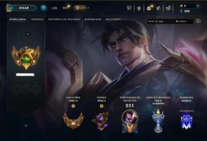 Ouro 4 com 90 Champs e 18 Skins