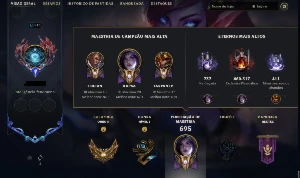 Conta LOL| 200+ Skins | Único Dono | Ouro II