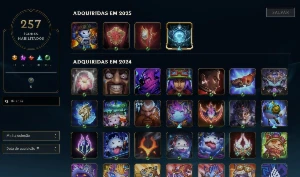 Conta LOL| 200+ Skins | Único Dono | Ouro II - League of Legends