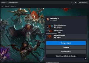 conta diablo 3 +todas dlcs e level upado , blizzard - Adventure Quest World AQW