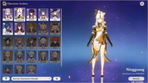 Conta Genshin Low AR|Ningguang 2* + Beidou 2* + Arma 4* - Genshin Impact