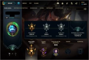 Conta League of Legends Gold III Várias Skins LOL