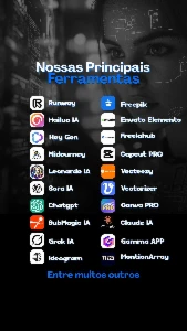 Combo Ferramentas > Midjourney > Leonardo Ia > Chatgpt 4.0 > - Assinaturas e Premium