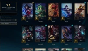 Conta League of Legens - LVL 33, MD10 incompleta - League of Legends LOL