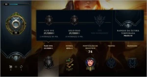 Conta League of Legens - LVL 33, MD10 incompleta - League of Legends LOL