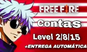2️⃣Conta Level 8 + Rei Caveira + 300 dimas