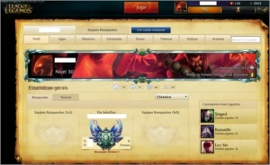 Conta diamond League of Legends LOL