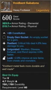 [DEVALOKA] Bota Lendária Voidbent (600GS) - New World