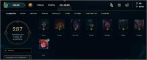 CONTA LEAGUE OF LEGENDS LOL