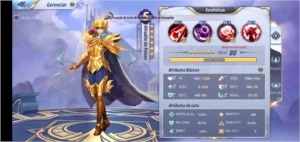 Conta global Saint Seiya Awakening Top 3 inter servidor SSA