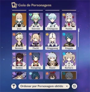 Conta Genshin Ar55 (XIAO, YAE MIKO, MONA, ALBEDO, JEAN) - Genshin Impact