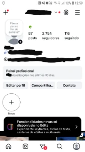 Vende-se conta IG com 2,7k de sgdores! - Redes Sociais