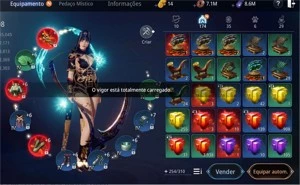 Mir4- Conta Nível 85, 120k de Poder, 3 Itens épicos - SA23