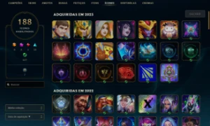 Conta league of legends com 185 skins por 12 reais!!! LOL