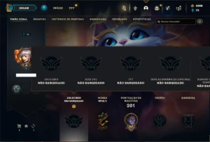 Conta Unranked com 60 Champs e 26 Skins + 1100 RP - League of Legends LOL