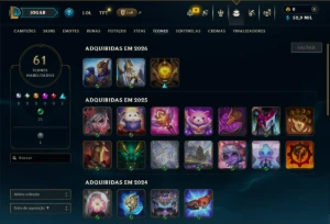 Esmeralda 1 com 40 Champs e 7 Skins - League of Legends LOL