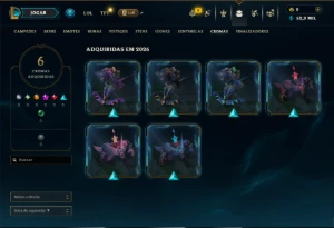 Esmeralda 1 com 40 Champs e 7 Skins - League of Legends LOL