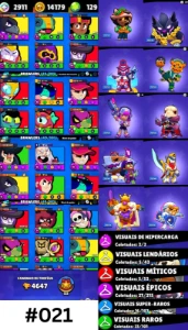 Conta de Brawl Star - #021  📅2024 | 49 brawalers - Brawl Stars