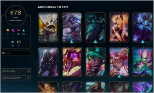 675 SKINS, D1 SOLOQ/FLEX PREÇO BACANA. - League of Legends LOL