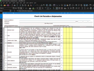 Planilha de Checklist para Alojamento – Controle de Itens - Outros