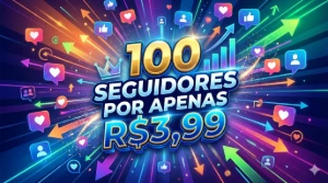 💎100 Seguidores no Instagram por apenas R$ 3,99 - Redes Sociais