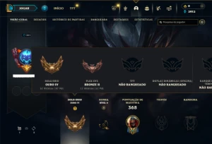 Ouro 4 com 115 Champs e 130 Skins + 2 Ultimates ( JG / MID ) - League of Legends LOL