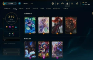 Conta lol - 372 skins - 590 icones - Todos campeões - League of Legends