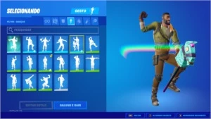 Conta com TUBARAO MAKO, Floco de Neve e + raros - Fortnite