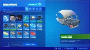 Conta com TUBARAO MAKO, Floco de Neve e + raros - Fortnite