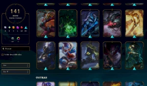 Conta ouro 3- 141 SKINS - League of Legends LOL