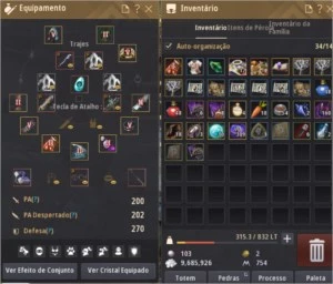 Conta Bdo Sorc 62/ OGRO PEN/ Armadura e armas boss/ VELL - Black Desert