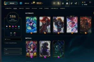 Conta LoL, 386 Skins, 161 Champs, Unranked FULL ACESSO - League of Legends