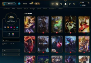 Conta LoL, 386 Skins, 161 Champs, Unranked FULL ACESSO - League of Legends