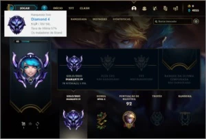 Conta diamante 4 sem email verificado com 11 skins, 42 champ - League of Legends LOL
