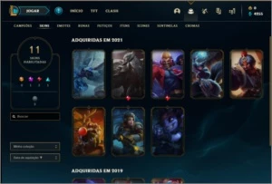 Conta diamante 4 sem email verificado com 11 skins, 42 champ - League of Legends LOL