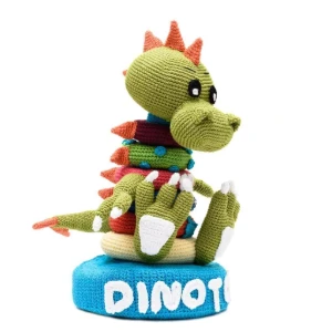 Brinquedo educativo Dinotower em amigurumi - Artesanato e Personalizados