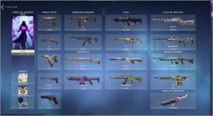 CONTA VALORANT COM SKIN E TODOS AGENTEs