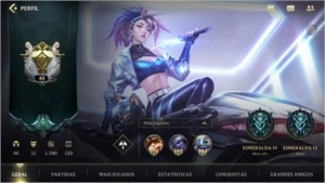MAIN MID: ESMERALDA IV + 12 SKINS + PASSE WILD + 46 CAMPEÕES - League of Legends: Wild Rift LOL WR