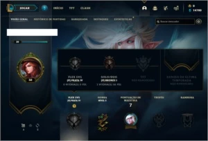 Conta bronze 1 com 1 Skin e 23 Champs - League of Legends LOL
