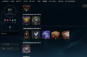 Conta League of Legends Full Acesso - 119 Champs e 50 Skins LOL