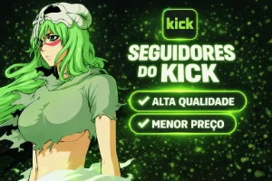 [Preço Mais Barato] Kick Seguidores Rápidos 1K Seguidores - Redes Sociais