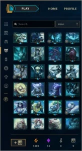 CONTA LOL D4 151 SKINS - League of Legends