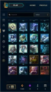 CONTA LOL D4 151 SKINS - League of Legends