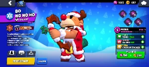 Conta de Brawl Stars com skins de natal