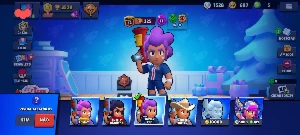 Conta de Brawl Stars com skins de natal