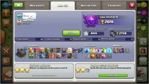 Centro de vila nível 9 + Clã Nível 9 - Clash of Clans