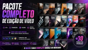 Pack Completo de Edição de Vídeo LUTs • Transições • Plugins - Vídeos e Cortes Cortes Virais