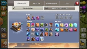 CV 11 - Nível 137 + 3485 GEMAS MUITO BARATO!! - Clash of Clans
