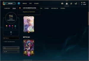 Conta ouro 4 com 26 skins e 69 champs ( MAIN ADC ) - League of Legends LOL